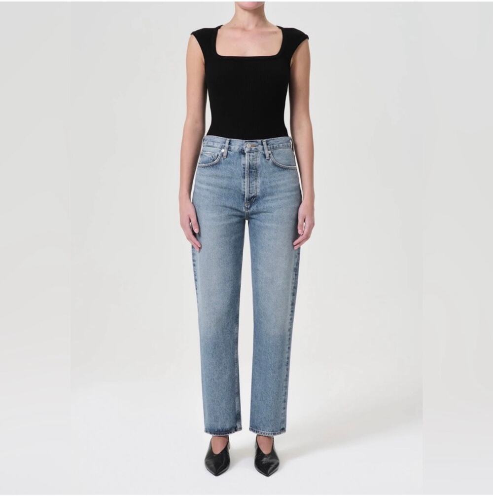 Agolde Jeans Womens 29 Blue 90s Pinch Navigate Medium Wash Button Fly Cotton